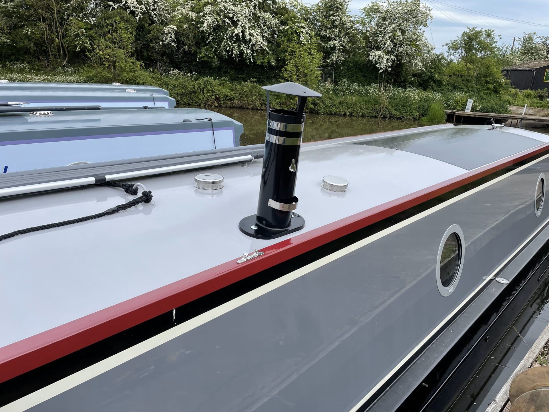 'slow motion' custom boat build top view