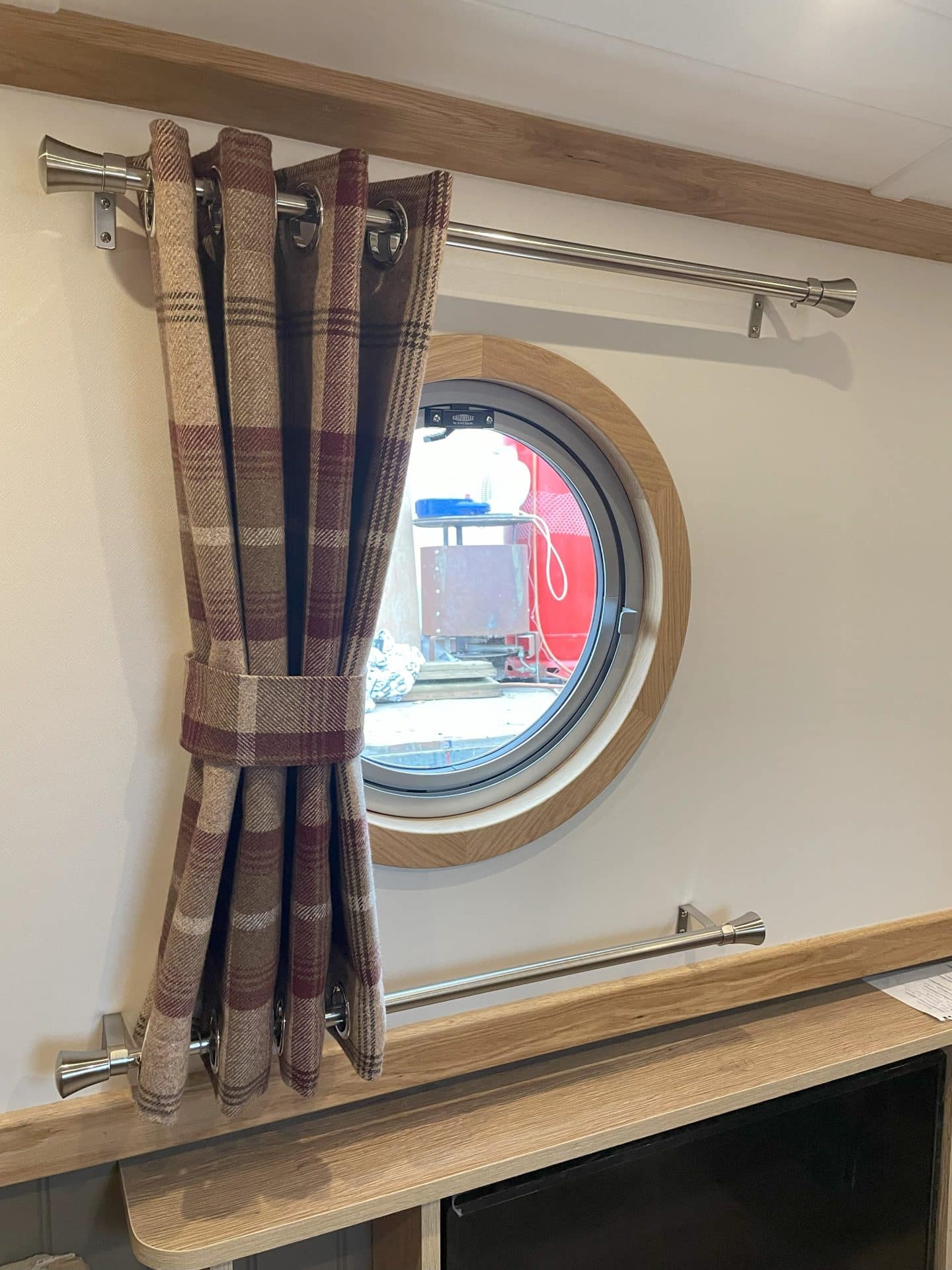 custom boat build interior window