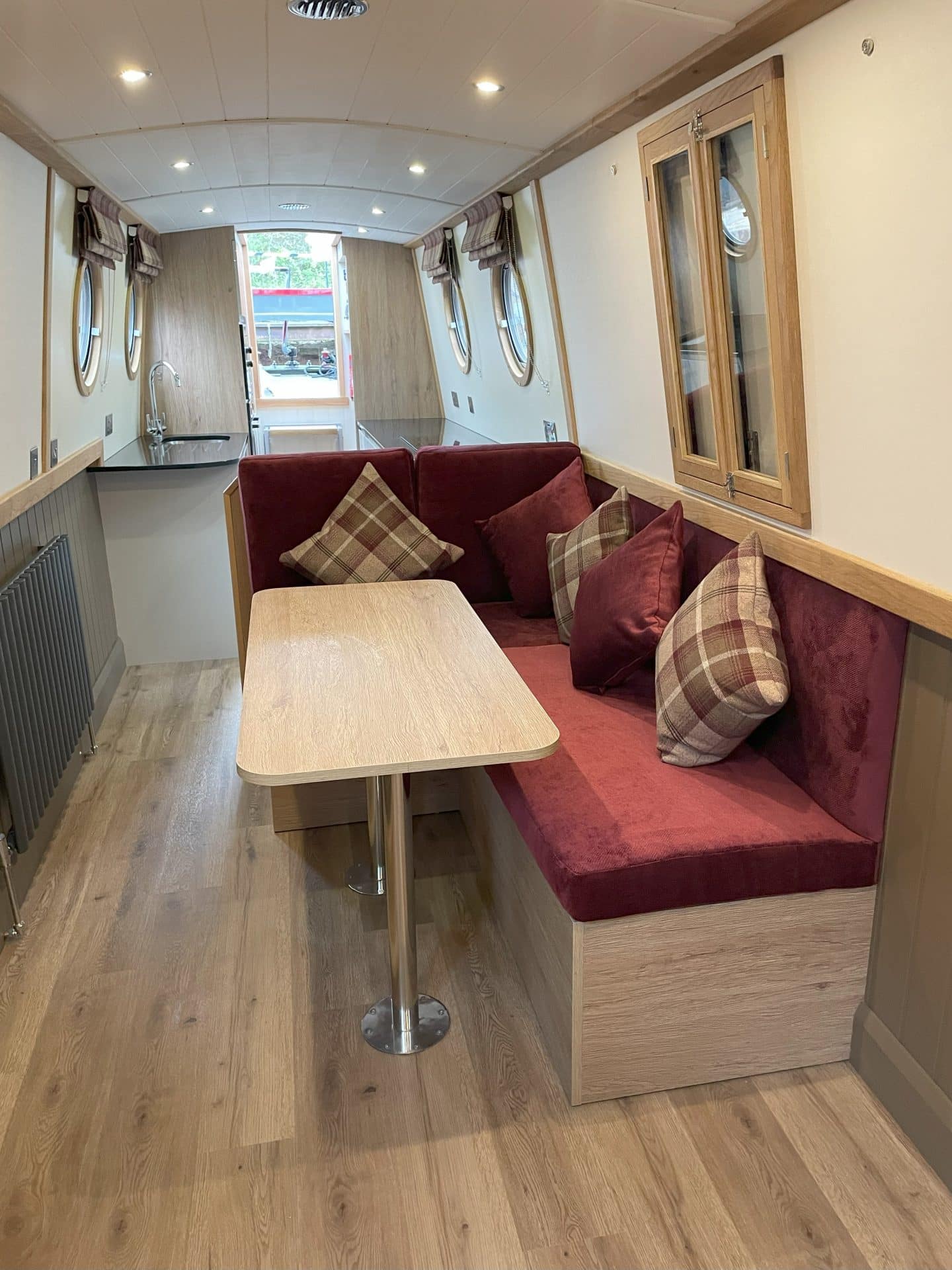 custom boat build interior seating