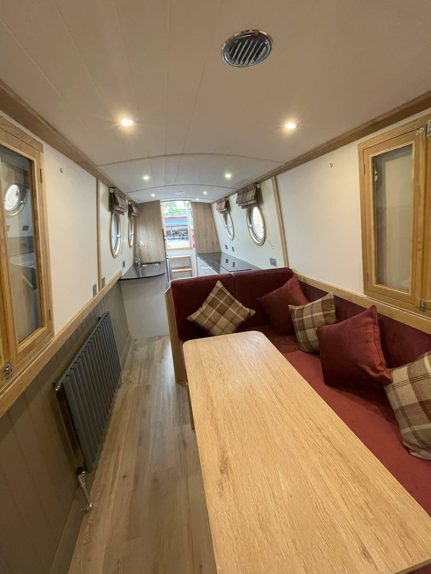 custom boat build interior seating