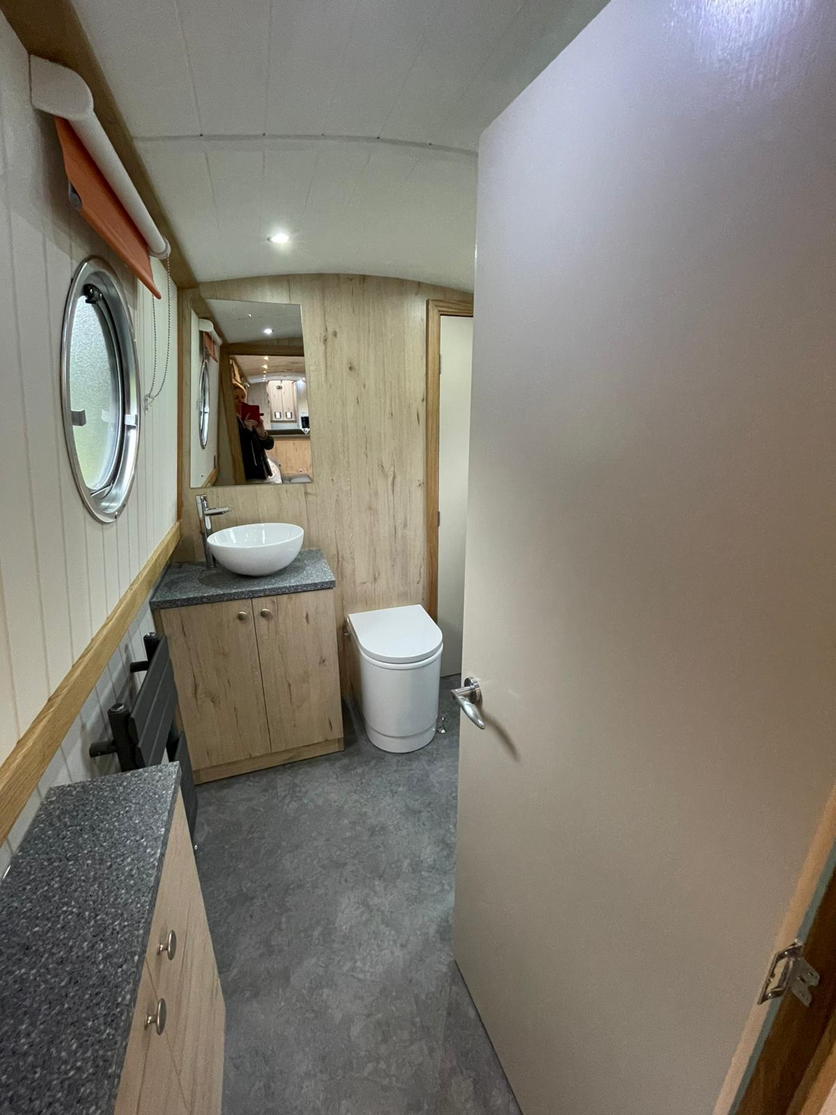bathroom interior bespoke barge boat build