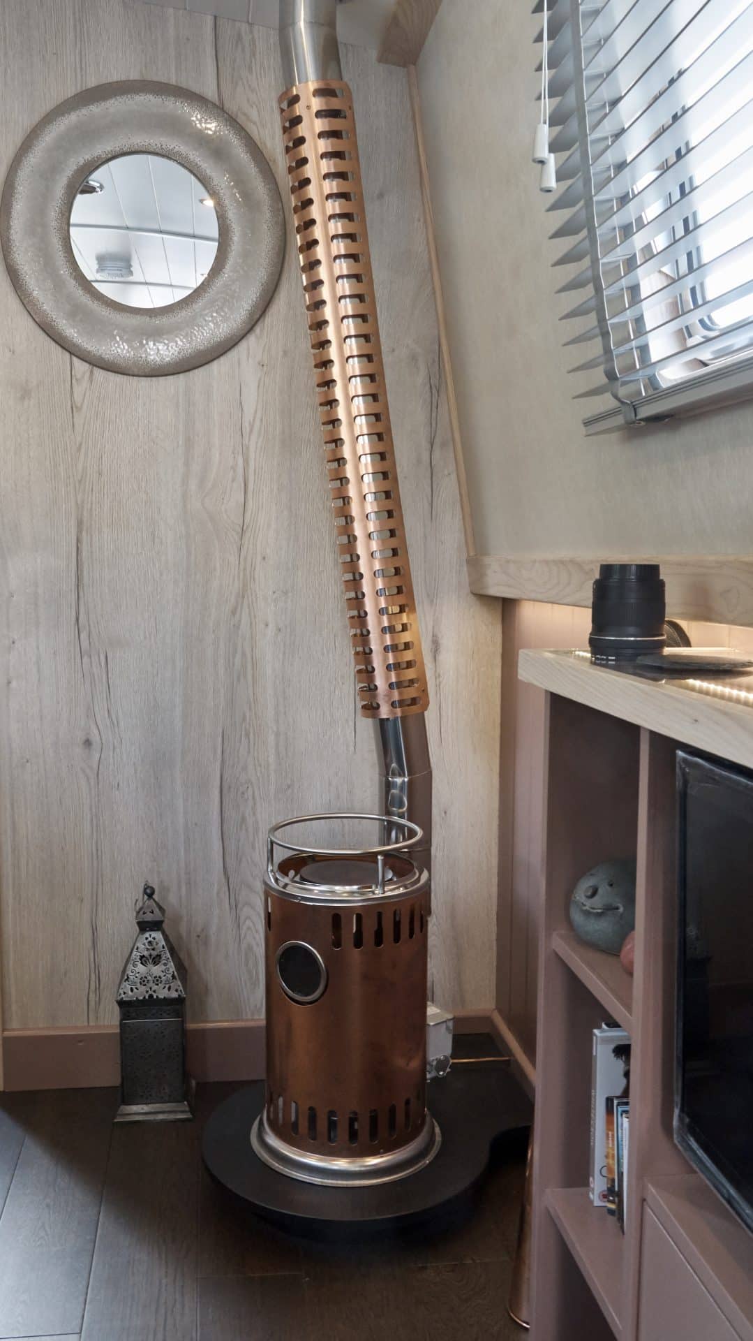 custom barge new boat build heating